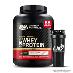 Optimum Nutrition - Gold Standard Whey 4.65 LB - Cookie and Cream + Shaker