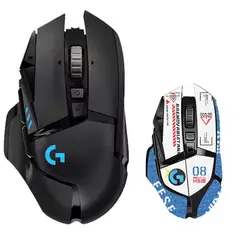 LOGITECH - Mouse Gamer Inalambrico G502 LIGHTSPEED Y Pegatinas antideslizantes