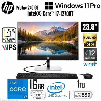 HP - All in One ProOne 440 G9 Intel Core i7-12700T 16GB RAM 1TB SSD 23.8" FHD