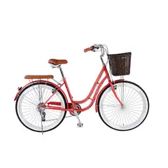 JAFI - Bicicleta de Paseo Lady Lavender Aro 26 Rojo