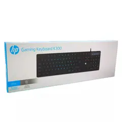 HP - Teclado Gaming K300 - LED RGB 7 colores - Negro