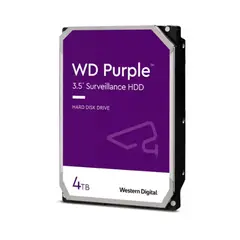 WESTERN DIGITAL - Disco Duro Interno Wd Purple 4Tb Para Vigilancia, Sata 6Gb/S, 3.5", 5400 Rpm, Alta Capacid