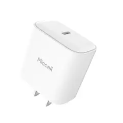 MICCELL - Cargador PD 25W USB-C Carga Rápida para iPhone Samsung y Android