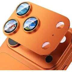 PROTEC - Case Protector de Cámara Completo para iPhone 17 Pro Max Color Naranja Premium