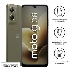 MOTOROLA - Celular Moto G06 4G 256GB - Café