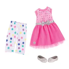GLITTER GIRLS - Outfit vestido y leGGins