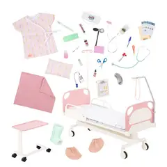 OUR GENERATION - CAMA DE HOSPITAL CON ACCESORIOS