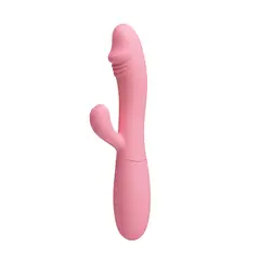 PRETTY LOVE - Vibrador Sexual Femenino Rabbit Snappy 30 Funciones Rosado USB