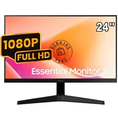 SAMSUNG - Monitor 24 S3 Essential Va 100hz 5ms Fhd Hdmi
