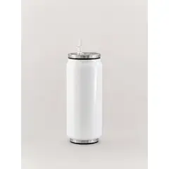 GENERICO - Termo Lata Blanco de Acero Inoxidable 350ML