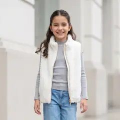 GENERICO - Chaleco Ivory Niña - Angela Kids