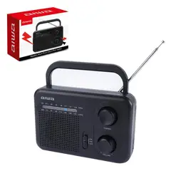 AIWA - Radio Analógico Portátil a Pilas y Corriente AM-FM  AWFML4