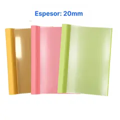 LIDEART - Pack 30 Tapas Térmicas A4 20mm Para Encuadernar Color Pastel
