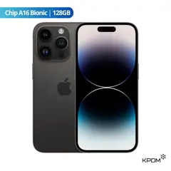 APPLE - IPhone 14 Pro Max 128GB Negro Espacial eSIM Reacondicionado Grado A