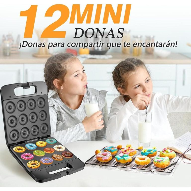 Máquina Eléctrica Para Hacer Minidonas De 12 Cavidades Antiadherente