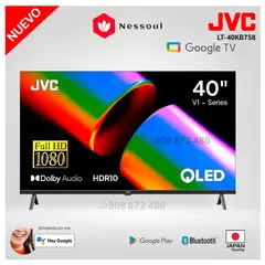 OEM - Televisor JVC QLED 40 Pulg FHD Smart Google TV LT-40KB758 - Modelo Nuevo