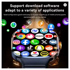 GENERICO - SmartWatch M99 Pro 2026 Pantalla Amoled 2.16 Color Negro