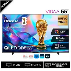 Hisense - TV Smart QLED 55 55QD5SV QLED 4K UHD Google TV.