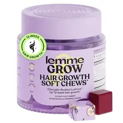 VITAMINA - Lemme Grow Masticables suaves para aumentar el crecimiento del cabello – 30 masticables