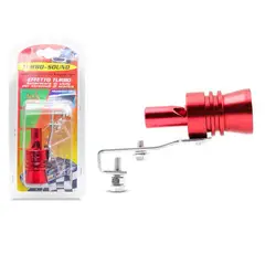 JET - Simulador Tubo De Escape XL Rojo 11cm Universal