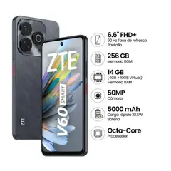 ZTE - BLADE V60 SMART 4GB+256GB COLOR NEGRO