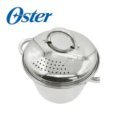 OSTER - Olla para pasta y Vaporera de Acero Inoxidable SANGERFIELD 4.7 litros