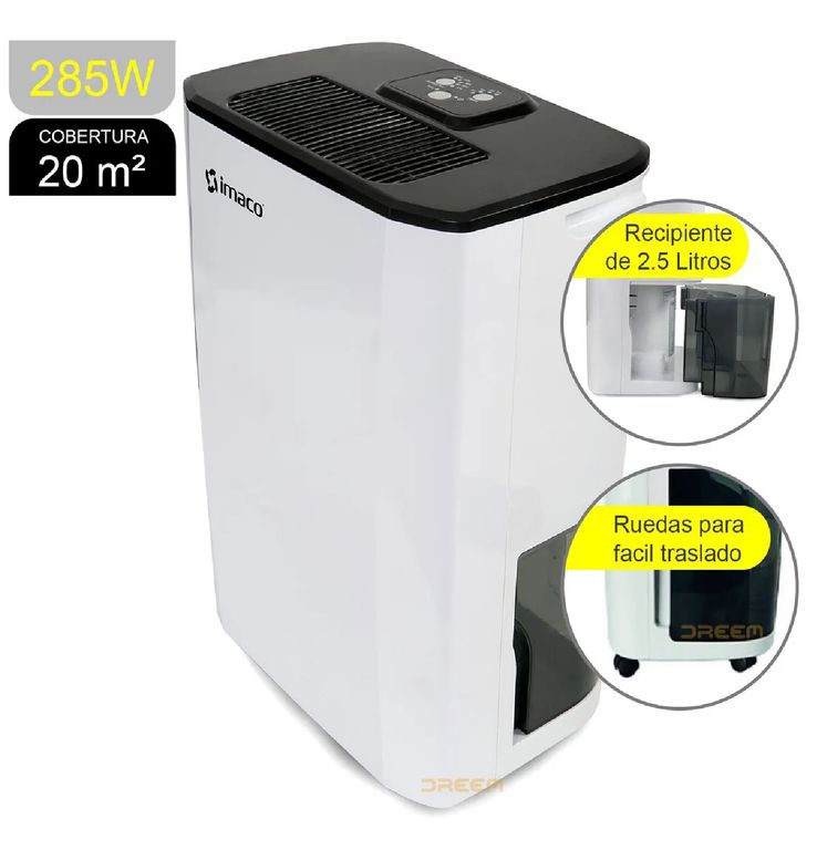 DESHUMIDECEDOR PANEL DIGITAL DHE1002 BLANCO