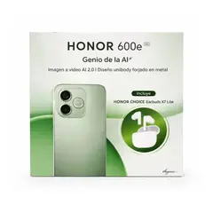 HONOR - 600e 5G REGISTRADO 8RAM 256GB VERDE + REGALO