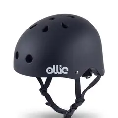 START FG - Cascos de Bicicleta Ollie Negro Talla L con Luz Trasera y Correa Ajustable