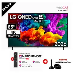LG - Televisor 65 Qned Miniled 4k Con Ai 65qned65bsa + Antena