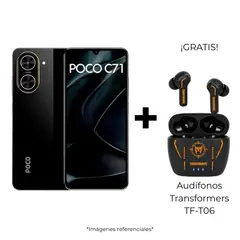 XIAOMI - CELULAR POCO C71 4GB+128GB + Audífonos Transformers TF-T06