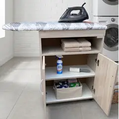 GENER - PLANCHADOR DE ROPA CON ARMARIO DE MELAMINE COLOR