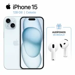 APPLE - IPHONE 15 128GB CHIP FISICO + REGALO