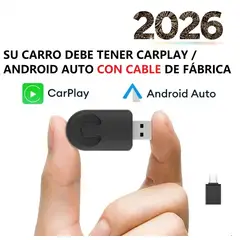 HAILO - Adaptador inalámbrico Android auto y Apple Carplay 2 en 1 MINI