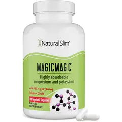 GENERICO - NaturalSlim MagicMag C Cápsulas de citrato de magnesio Suplemento de magnesio con potasio natural