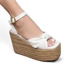 GENERICO - Sandalia Mujer Plataforma X9 Yute 2086L-58 Color Blanco
