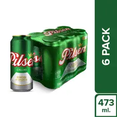 PILSEN CALLAO - Cerveza Pilsen Sixpack Lata 473 mL