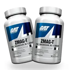 GAT - Pack x2 ZMA Sport ZMA-T Zinc Magnesio Vitamina B6 90 Cápsulas Importado