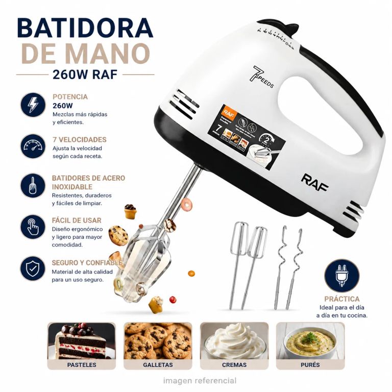 BATIDORA DE MANO 260W RAF