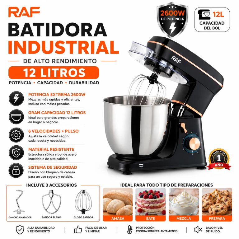 BATIDORA INDUSTRIAL 12 LITROS RAF