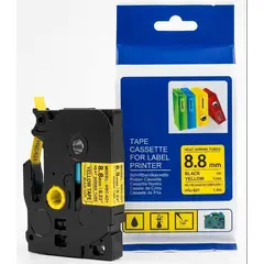GENERICO - ETIQUETA TERMOCONTRAIBLE AMARILLO HSC621 DE 8.8MM PARA ROTULADORA