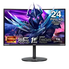 ACER - Monitor Gamer Curvo EI242QR S 24 Full HD 165Hz 1ms FreeSync ErgoStand