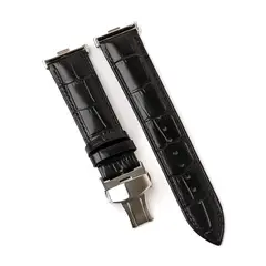 GENERICO - Correa Cuero Mariposa para Huawei Fit 3 - Negro