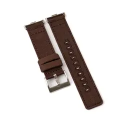 GENERICO - Correa Nylon Canvas para Huawei Fit 3 - Marron