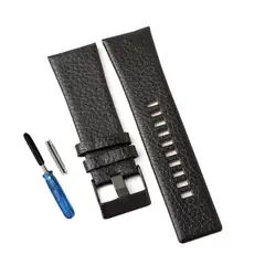 GENERICO - Correa Cuero para Reloj Diesel - Ancho 28mm - Negro