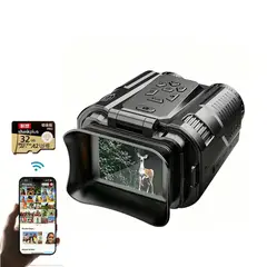 PUREPOWER - 2.7k telescopio de visión nocturna nv7000 video fotográfico digital Con WIFI,Free 32GB Lenove card.