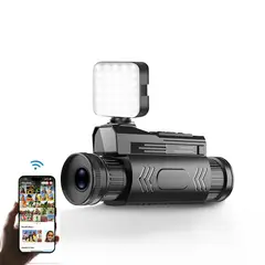 PUREPOWER - Telescopio de visión nocturna video fotográfico digita 4K HD con WIFI para Viajes de Campamento