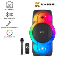 HALION - Parlante Portátil Kassel K1214 Boufer 12" USB BT TWS 01 MICRÓFONO