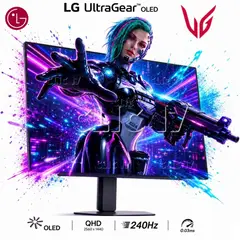 LG - Monitor Gamer UltraGear GX7 27GX704A-B 27 OLED QHD 240Hz 0.03ms G-Sync