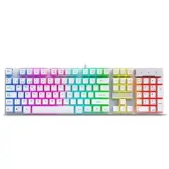 CYBERTEL - Teclado Gamer XTREME WHITE CYB K505W USB RAINBOW